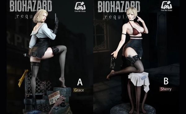 《生化危机：安魂曲》格蕾丝与雪莉18+超性感手办发布